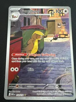 Gumshoos 153/132 Mega Evolution Holo Near Mint Pokemon Card - Image 2