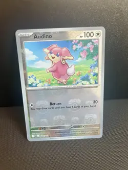 Audino 074/086 Master Ball Reverse Holo Black Bolt Pokemon Card NM - Image 1