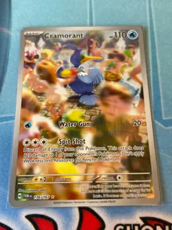 Pokemon Cramorant 176/167 Pokemon TCG Twilight Masquerade Illustration Rare Card - Image 1