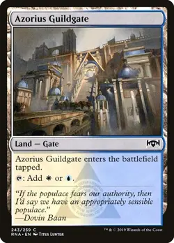 Azorius Guildgate #243 2x FOIL RNA MTG Ravnica Allegiance Common MINT land - Image 1
