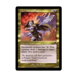 WOTC MtG Apocalypse Quicksilver Dagger (C) (Foil) Fair - Image 1