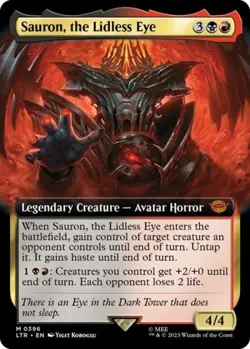 Sauron, the Lidless Eye (Extended Art) - Near Mint MTG - Image 1
