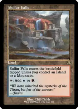 Sulfur Falls (Retro Frame) - Near Mint MTG Dominaria Remastered - Image 1