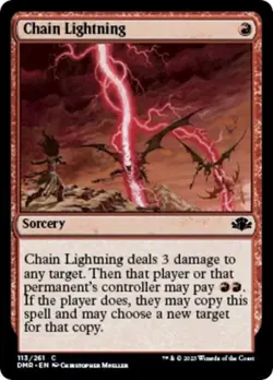 Chain Lightning - Near Mint MTG Dominaria Remastered - Image 1