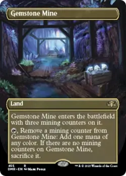 Gemstone Mine (Borderless) - Near Mint MTG Dominaria Remastered - Image 1