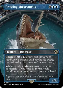 Cresting Mosasaurus (Borderless) - Near Mint MTG - Image 1