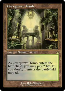 Overgrown Tomb (Retro Frame) - Near Mint MTG Ravnica Remastered - Image 1