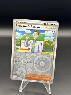 Pokemon - PRE - Prismatic Evolutions 123/131 Professor's Research Reverse Holo - Image 1