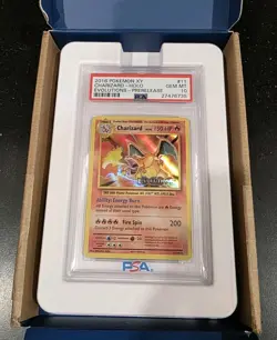 2016 Pokemon XY Evolutions PreRelease Charizard PSA 10 GEM MINT Base Set Art - Image 2