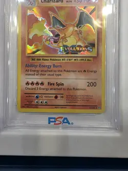 2016 Pokemon XY Evolutions PreRelease Charizard PSA 10 GEM MINT Base Set Art - Image 3