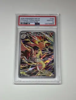 2025 Pokemon SV Destined Rivals DRI EN Ethan's Typhlosion #190/182 PSA 10 Gem MT - Image 1