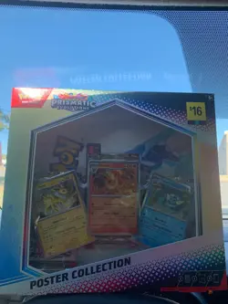 NEW Pokemon TCG S&V Prismatic Evolutions Poster Collection Box Sealed DG Sticker - Image 1