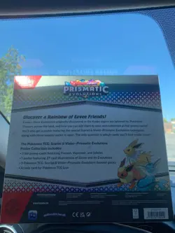 NEW Pokemon TCG S&V Prismatic Evolutions Poster Collection Box Sealed DG Sticker - Image 2