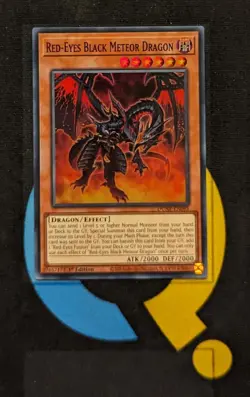 DUNE-EN095 Red-Eyes Black Meteor Dragon Super Rare 1st Edition YuGiOh - Image 1