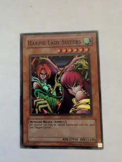 Yugioh Harpie Lady Sisters MRD-E009 Super Rare Unlimited Edition NM - Image 1