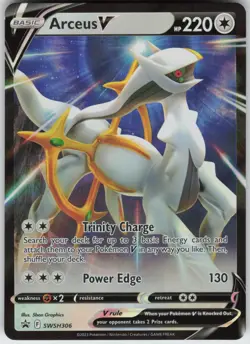 Foil Arceus V SWSH306 SWSH: Sword & Shield Promo Cards Promo NM - Image 1