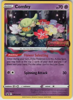Holo Foil Comfey - (Prerelease) SWSH242 Promo SWSH: Sword & Shield Promo Cards - Image 1