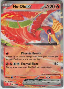 Holo Foil Ho-oh ex 007/034 Classic Collection Trading Card Game Classic NM - Image 1