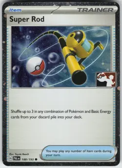 Holo Foil Super Rod 188/193 Common Prize Pack Series Cards - Image 1