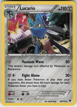 Holo Foil Lucario - 63/124 (Cosmos Holo) 063/124 Promo Miscellaneous Cards & Pro - Image 1