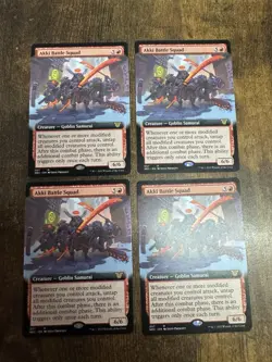 4x Akki Battle Squad Extended Kamigawa Neon MTG Pack Fresh - Image 1