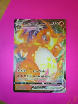 Charizard VMAX Pokemon Card 330 HP Claw Slash G-Max Wildfire - Image 1