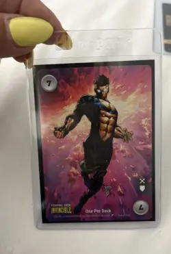 SDCC 2025 Invincible Overpower Promo Card Philip Tan RARE 7 Comic Con - Image 1