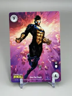 SDCC 2025 Invincible Overpower Promo Card Philip Tan RARE 7 Comic Con - Image 1