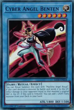 LED4-EN018 CYBER ANGEL BENTEN COMMON 1ST EDITION YuGiOh CARD - Image 1