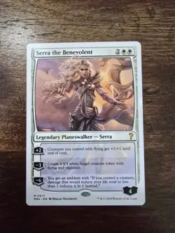 Serra The Benevolet Mystery Booster White Border MTG Magic NM Card - Image 1
