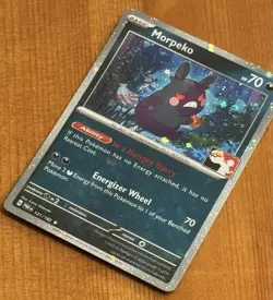 Morpeko 121/182, NM Holo, 2 Swirls + Holobleed, Prize Pack Series 5 Pokemon Card - Image 3