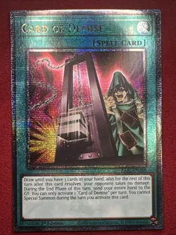 Card Of Demise - NM - RA03-EN265 - Quarter Century Secret Rare - Image 1