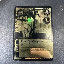 Fear By Genjutsu J-640 Black & Gold Super Rare Broken Promise Naruto Card Game - Image 2