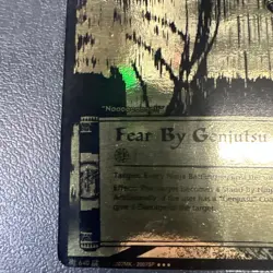 Fear By Genjutsu J-640 Black & Gold Super Rare Broken Promise Naruto Card Game - Image 5