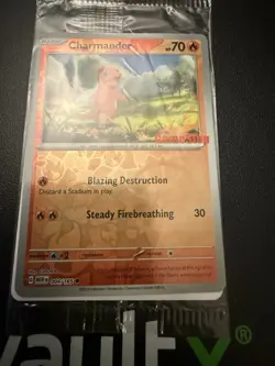 Pokemon TCG Charmander - 004/165 (GameStop Exclusive) Stamped Promo Card SEALED - Image 2