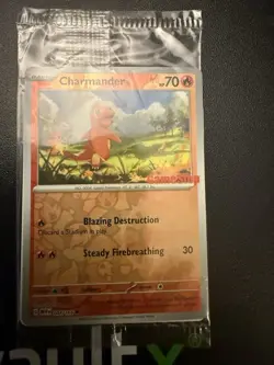 Pokemon TCG Charmander - 004/165 (GameStop Exclusive) Stamped Promo Card SEALED - Image 3
