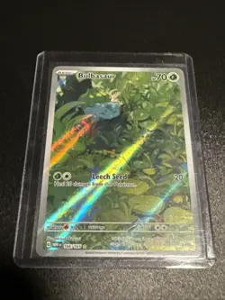 Bulbasaur 166/165 Pokemon TCG 151 Illustration Rare Card English NM - Image 1