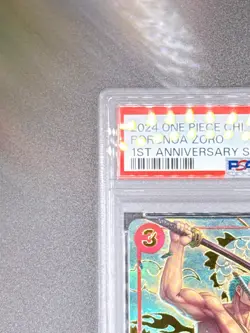 PSA 10 Roronoa Zoro OP01-025 1st Anniversary Set Promo Chinese ONE PIECE Card - Image 3