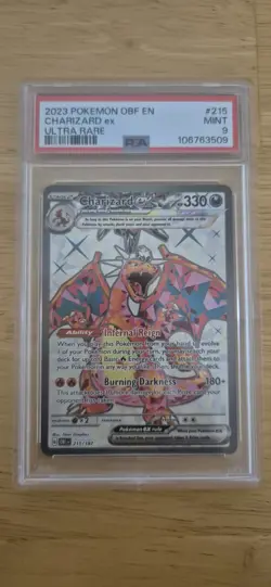 PSA Pokemon Card Lot Of 7 Graded Cards - English - PSA 9 Grade / Charizard 215 - Image 4