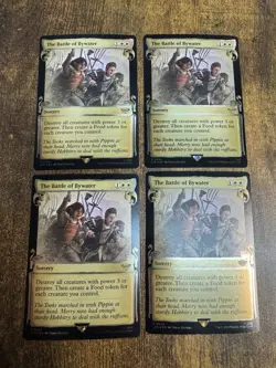 4x The Battle of Bywater FOIL Showcase Scroll Lord of the Rings Mtg Pack Fresh - Image 1