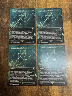 4x Legolas's Quick Reflexes Borderless Lord of the Rings Mtg Pack Fresh - Image 1