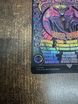 1x Sauron, the Dark Lord Borderless Poster FOIL LOTR MTG Pack Fresh - Image 4