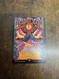 1x Mount Doom Borderless Poster NON-FOIL LOTR Lord Of The Rings Pack Fresh - Image 1