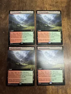 4x Wooded Foothills Extended Modern Horizons 3 MH3 Pack Fresh - Image 1
