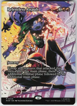Relentless Assault (Borderless) 25 Marvel Universe Eternal-Legal M - Image 1