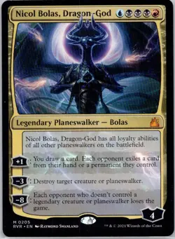 Nicol Bolas, Dragon-God M Ravnica Remastered 205 NM - Image 1