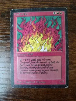 Wall of Fire Limited Edition - Beta Edition Regular Magic the Gathering HP - Image 1
