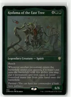 Magic the Gathering Kodama of the east tree Etched Foil Commander Legends #582 - Image 1