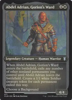 Abdel Adrian, Gorion's Ward (Foil Etched) Battle for Baldur's Gate Foil - Image 1
