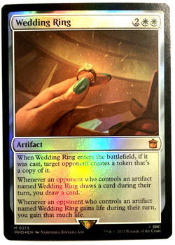 MTG Wedding Ring *FOIL* Universes Beyond: Doctor Who Foil 213 NM - Image 1